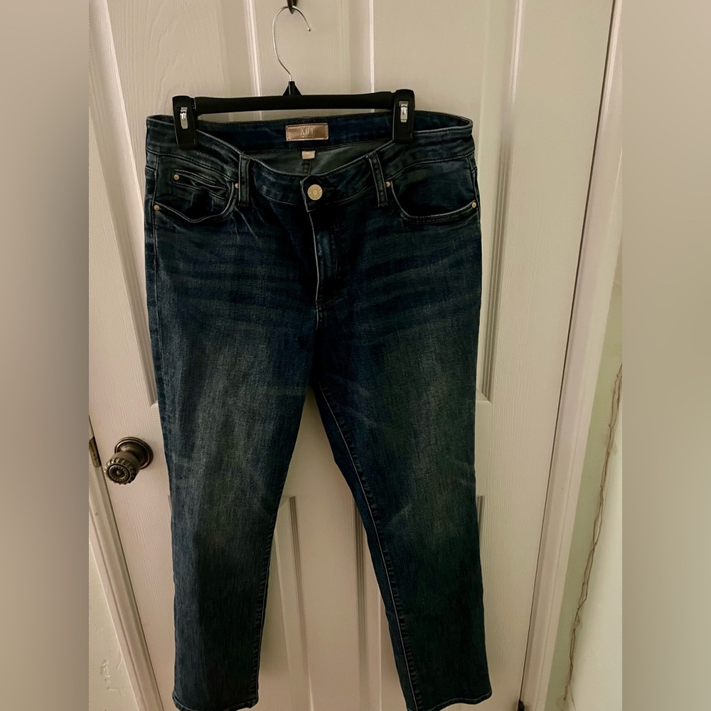 Kut from the Kloth Dark Blue Cropped Slim Jeans